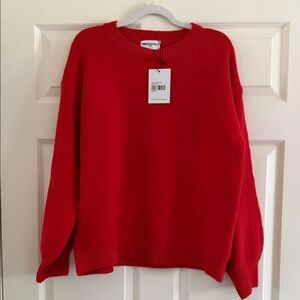 Princess Polly Bright Red Knit Pullover Sweater